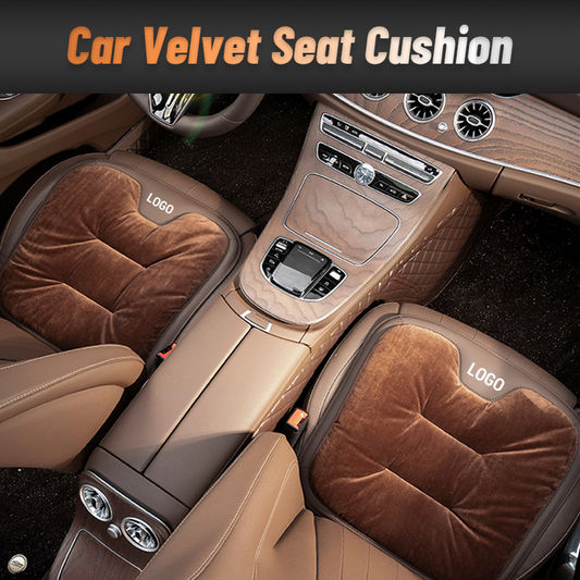 Velvet car seat cushion 