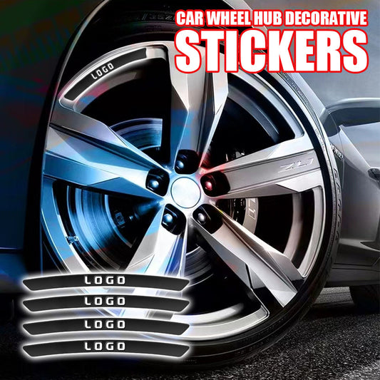 Car Wheel Hub Decorative Stickers (4pcs) 