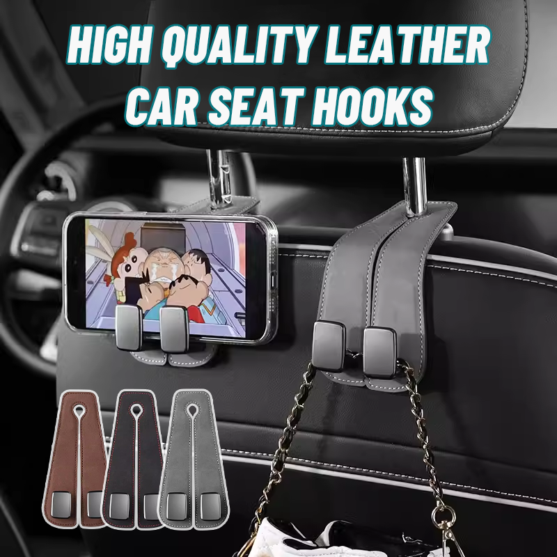 Double rear hook for car seat 