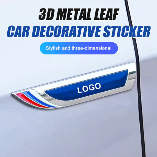 3D Metal Sheet Car Decorative Sticker (One Pair) 