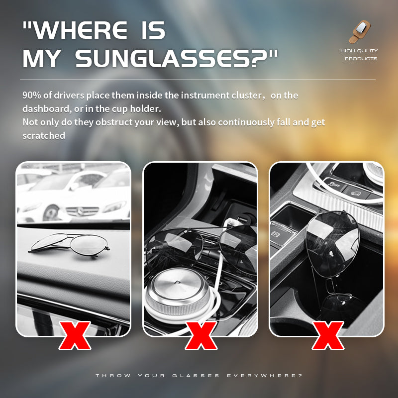 Universal Car Sun Visor Sunglasses Holder👓 