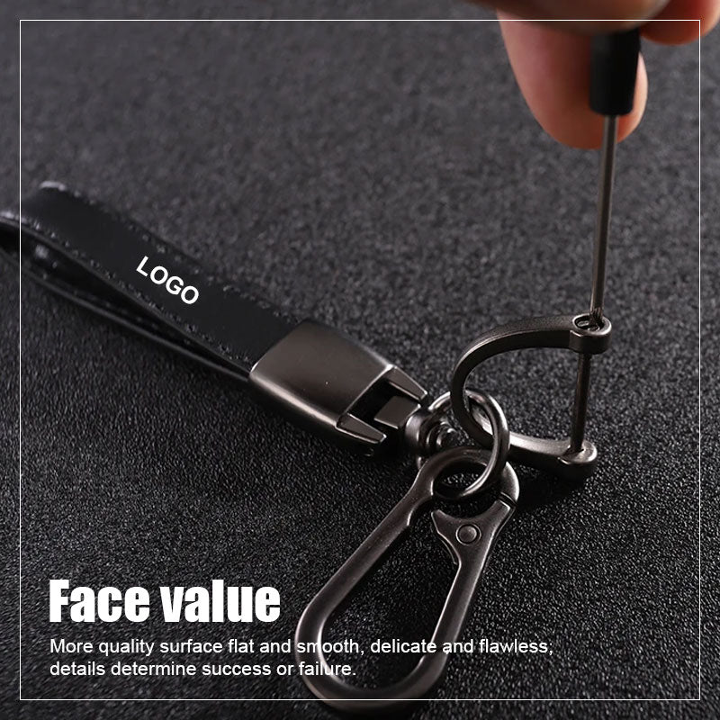 Alloy keychain with logo 