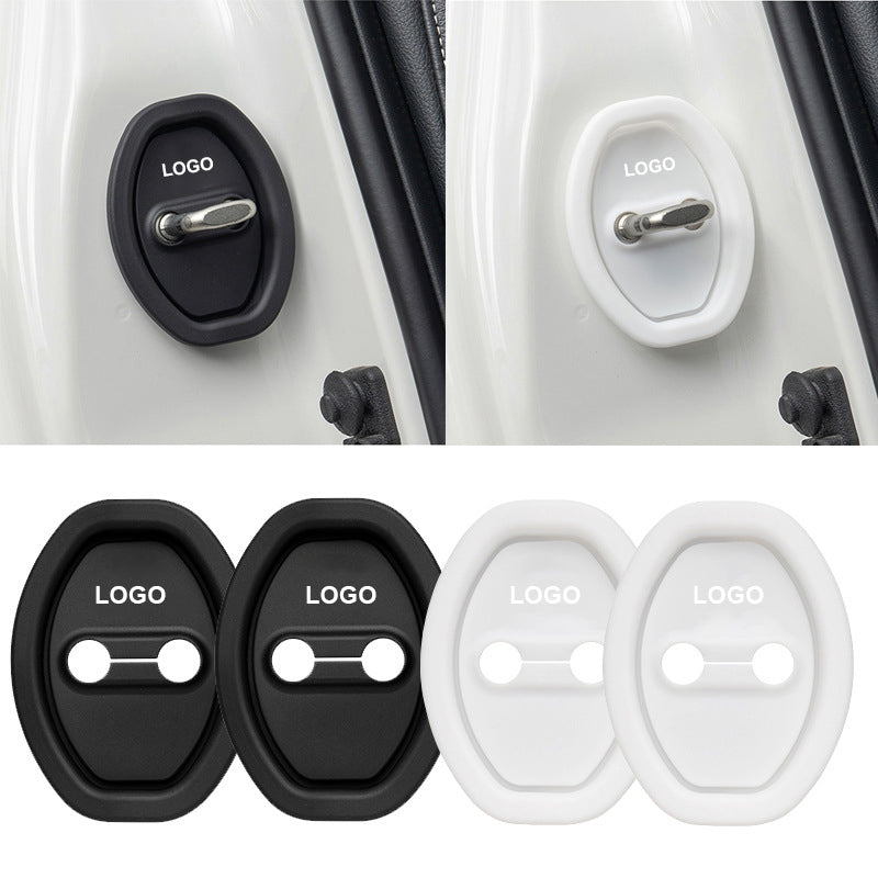 Car Door Lock Protective Pad Shock Absorption Buffer (4pcs) 