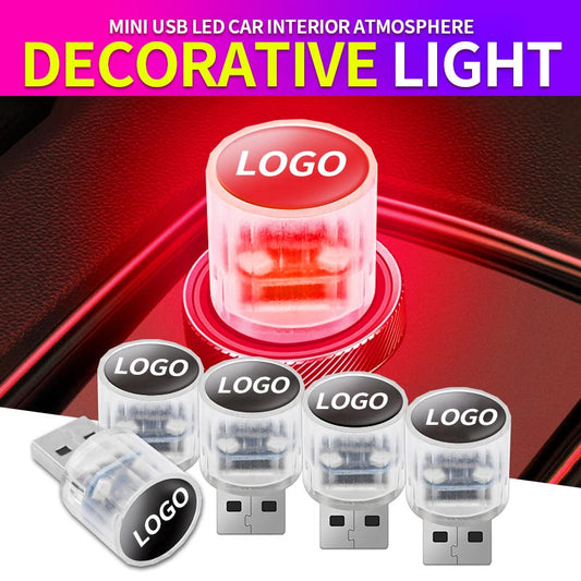 Mini lampe LED USB décorative pour intérieur de voiture